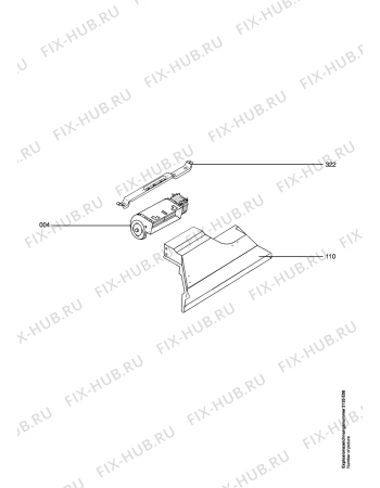 Взрыв-схема плиты (духовки) Aeg E81105-A - Схема узла Section1